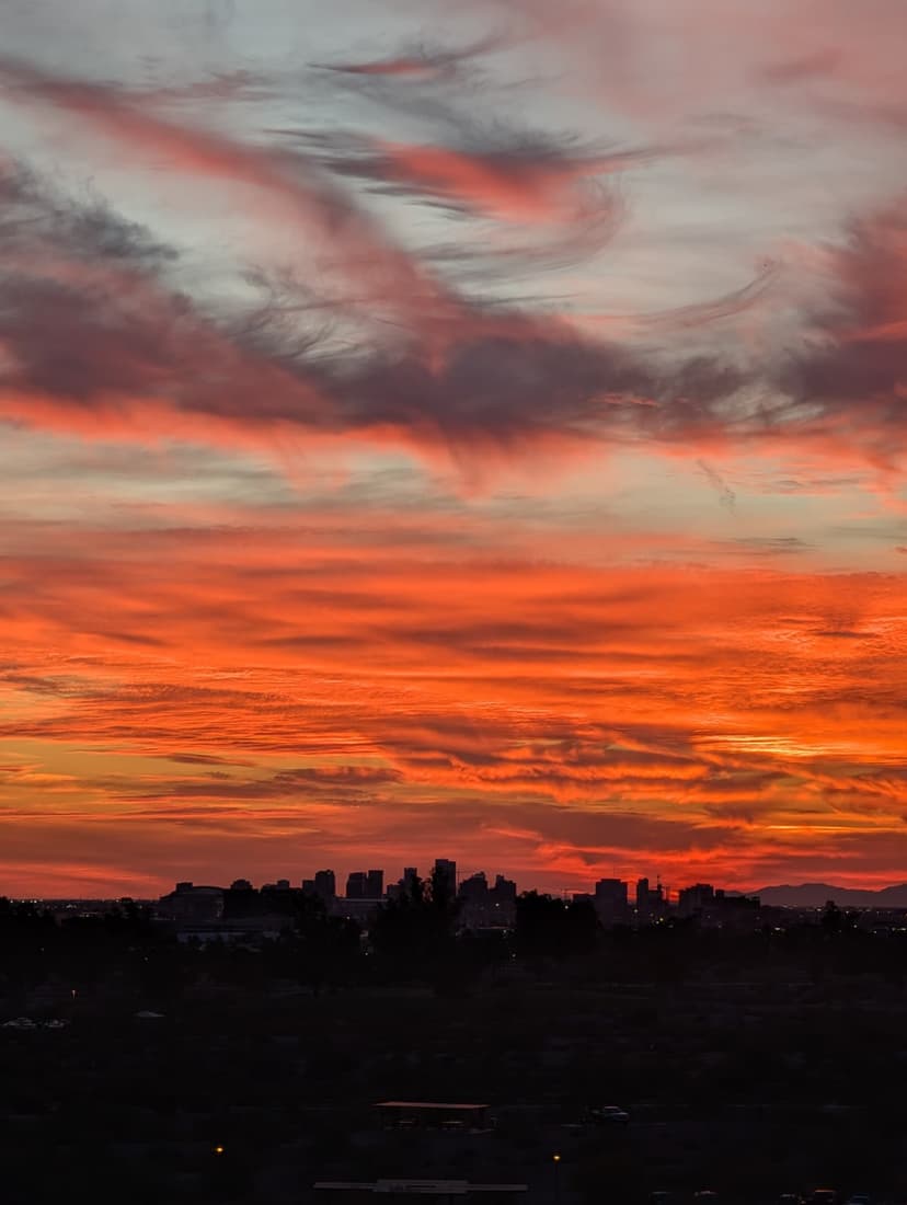 Vast canyon landscape during the blue hour